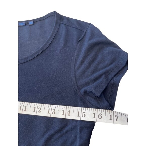 Martin + Osa Womens Black Short Sleeve Tunic Top W/ Pockets Size M 87m - Picture 6 of 11